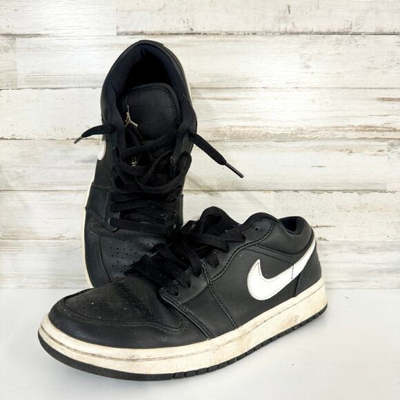 Nike Shoes - NIKE Air Jordan 1 Women Retro High Yin Yang Black & White Sneakers Size 8